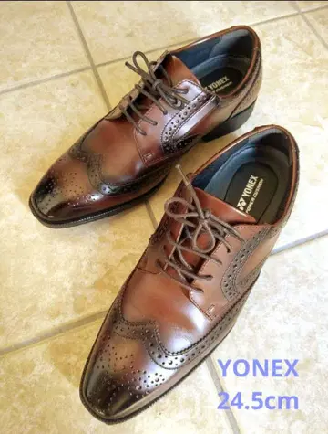 요넥스 파워크션 M119 비즈니스 슈즈 윙팁 브라운