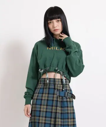 MILK 숏 후드티