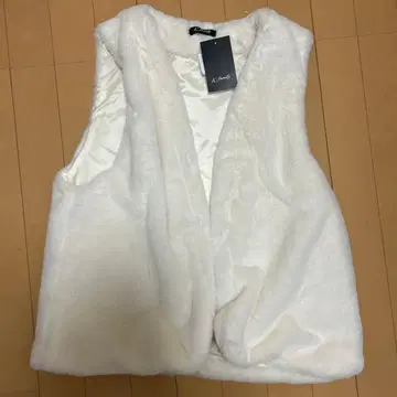 퍼 베스트 화이트 L 사이즈