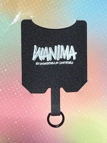 WANIMA 로고 폰탭 블랙