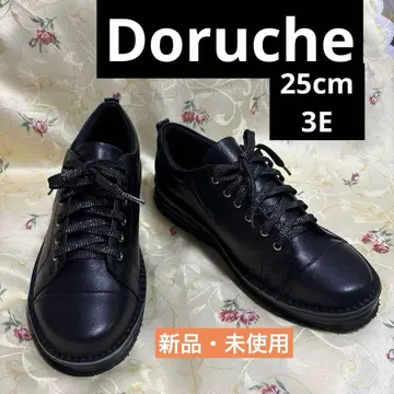 Doruche 블랙 레이스업 슈즈