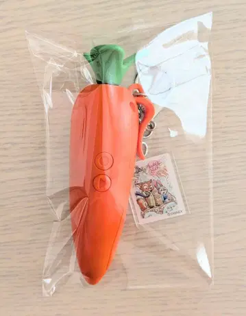 새상품급 디즈니 주토피아 당근펜 키체인 키링 녹음