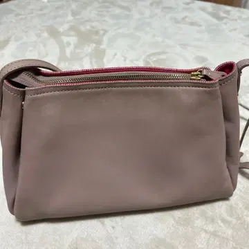 russet 탁한 라벤더 스무스 가죽 숄더백