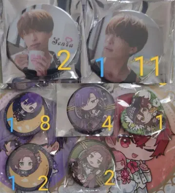 센라 Brun 우라시마사카타센 유에 외 캔뱃지 묶음 판매