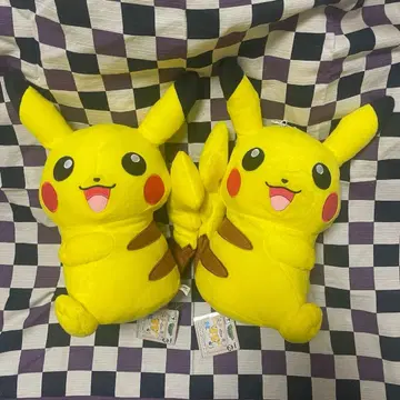 피카츄 봉제 인형 세트 수컷 암컷