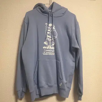 나니와단시 GU 콜라보 후드티 후지와라 죠이치로 파랑