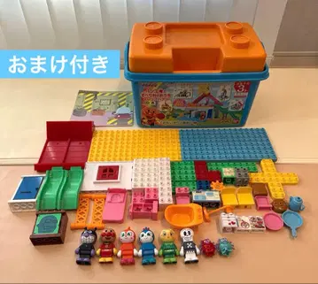 [ 덤 인형 포함 ] 빵 공장과 미끄럼틀 집 블록 바구니