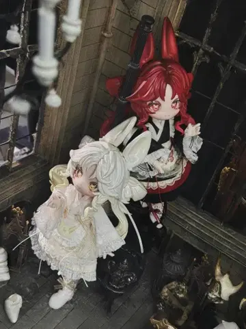 불가 식용 인형 월비 시간 나비옷&몽이 세트