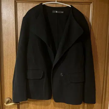 UNIQLO+J 더블 페이스 노카라 자켓