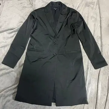 새상품급 세오리 블랙 다운 체스터 코트 자켓