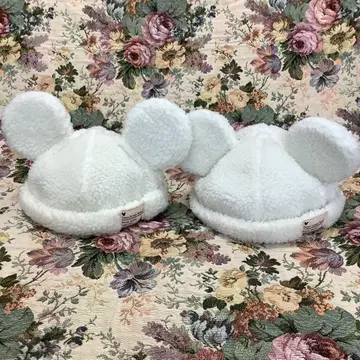 미키 팬캡 모코모코 화이트