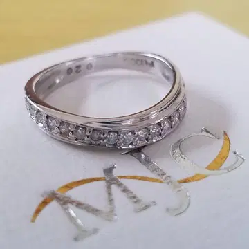 미쓰비시 마테리얼 반지 다이아몬드 플라티나 Pt1000