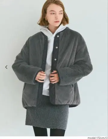 택 포함 새상품 coca 리버서블 퀼팅 블루종 M 사이즈