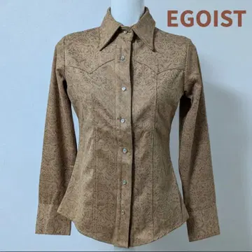 에고이스트 디보스 가공 아라베스크풍 올 패턴 웨스턴 디자인 셔츠