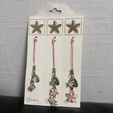 Guam 꽃과 하트 스트랩 3개 세트