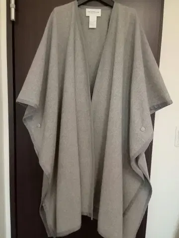 투모로우랜드 케이프 판초 코트 울 100% 36 라이트 그레이