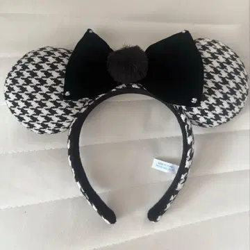 디즈니 미니 하운드투스 체크 머리띠