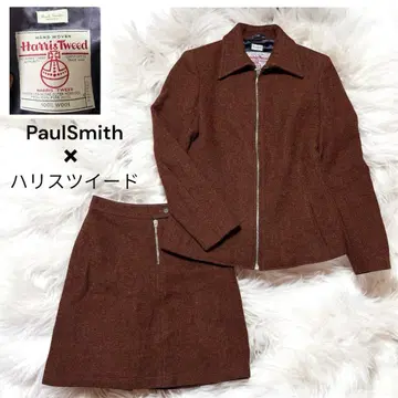 PaulSmith 해리스 트위드 셋업 브라운 40 S 사이즈