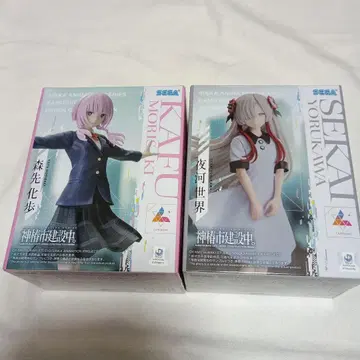 카미츠바키시 건설 중 피규어 2세트 모리사키 카호 요루카 세카이