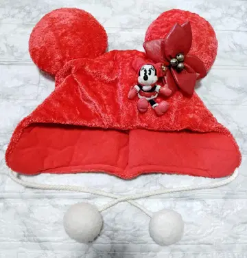 레어템 디즈니 미니 크리스마스 팬캡 포인세티아 레드