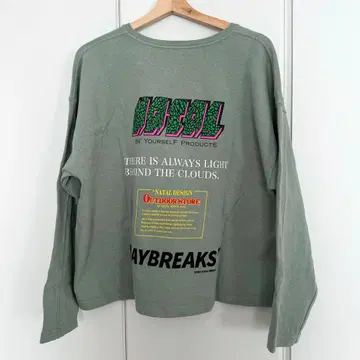 HEMP LONG SLEEVE TEE PRINTED DAYBREAKS