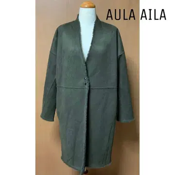 AULA AILA 아우라 아이라 리버서블 페이크 무스탕 코트