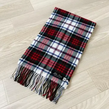 John Scott 머플러 타탄 체크 스코틀랜드제