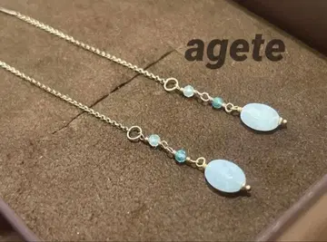 [ 선물로도 ] agete K10 베릴 귀걸이
