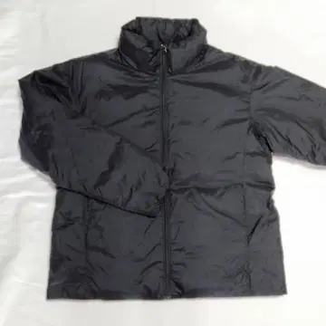 S 사이즈 블랙 무인양품 경량 스탠드 카라 다운 자켓