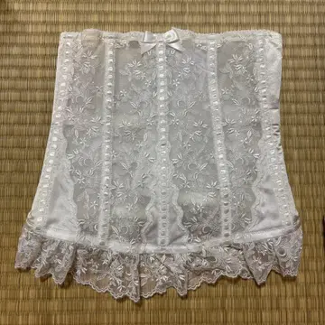 화이트 레이스 코르셋 브라이덜 이너 웨이스트 니퍼 화이트 컬러