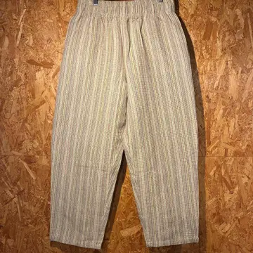 스트라이프 코튼 이지 팬츠