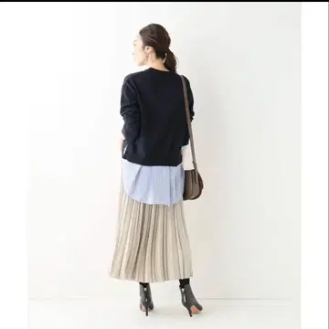 [ IENA 이에나 ] 셔츠 콤비 풀오버