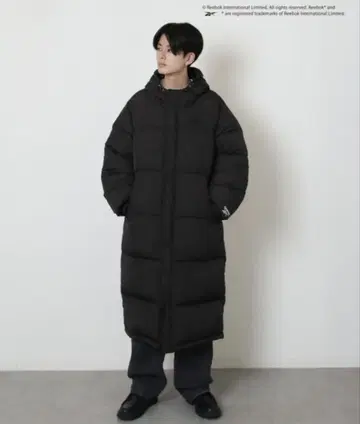 리복 다운 코트 M