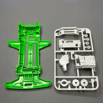 [ 미니 사륜구동 ] 슈퍼 TZ-X 섀시 형광 그린