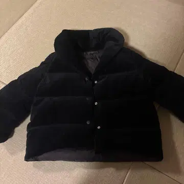 아메리칸 라그 씨 숏 기장 다운 코트 블랙 벨로아