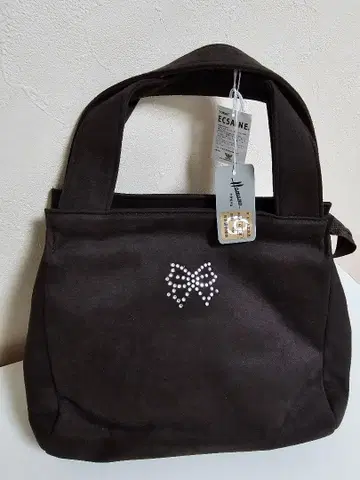 [새상품] 하마노 가죽공예 Hamano TOKYO 리본 큐빅 백