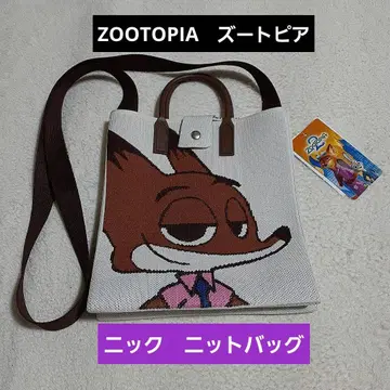 주토피아 2 닉 와일드 니트 백 [새상품] Disney 시마무라