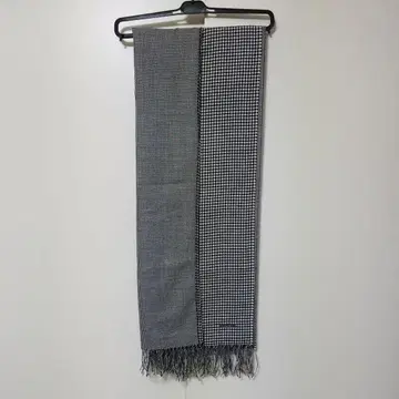 바질레 28 여성용 롱 스톨/머플러 대소 하운드투스 리버서블 패턴