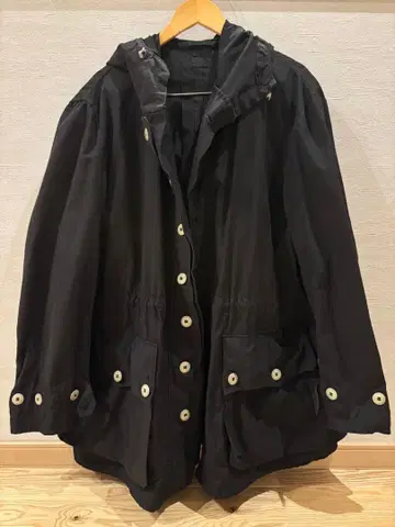 [새상품급] 스웨덴군 스노우 후드티 블랙 염색