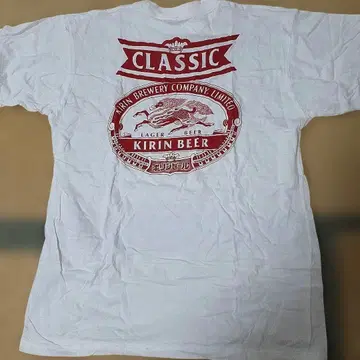 기린 CLASSIC 클래식 라거 맥주 반팔 T셔츠