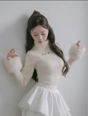 Darich 스무스 퍼 리브 니트탑