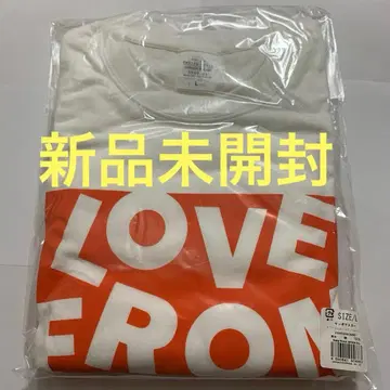 산보 마스터 롱 T셔츠 L 사이즈 화이트/오렌지