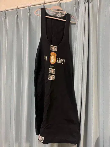 핑크하우스 큐피 블랙 점퍼 스커트