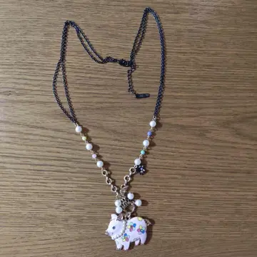 레어 ANNA SUI 돼지 목걸이