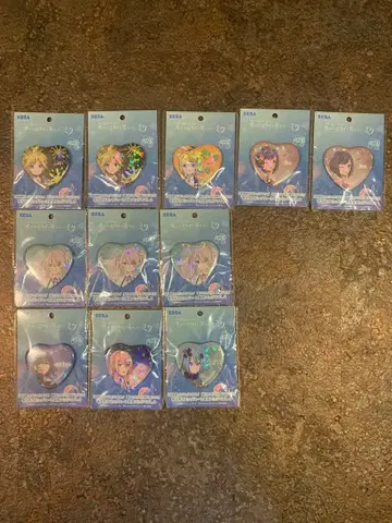 극장판 프로세카 키라키라 빅 하트형 캔뱃지 11개