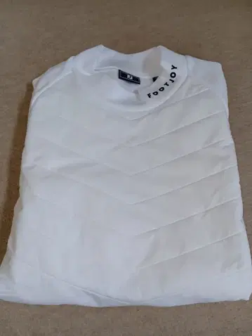 FOOT JOY M 화이트 모크넥 퀼팅 자켓