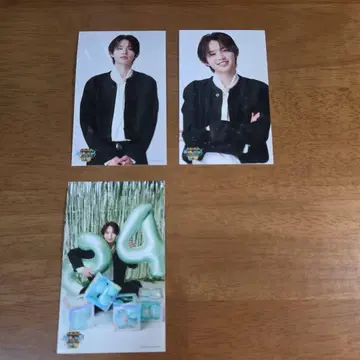 아카시 리쿠 바이브 미니 브로마이드 블랙 의상 3점