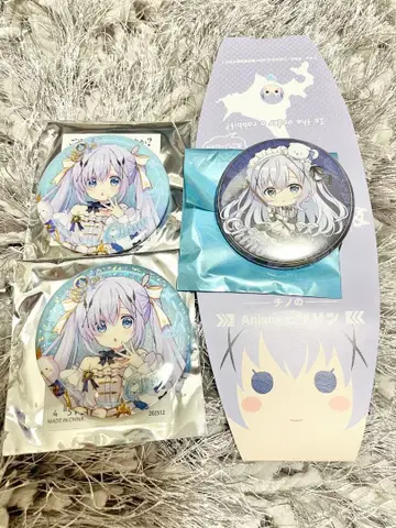 주문은 토끼입니까? 치노 홀로그램 캔뱃지 노멀 메이드 아틀레