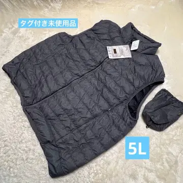 택 포함 미사용품 다운 베스트 프리미엄 크리스탈 다운 5L