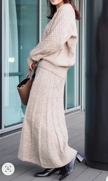 [ 익명 배송 ] B:MING by BEAMS 케이블 V넥 셋업 M